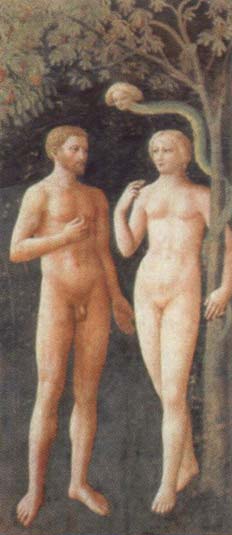 MASOLINO da Panicale Temptation of Adam and Eve